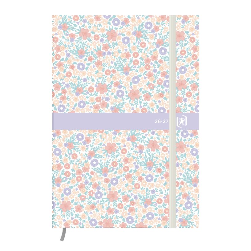 3147280282737-Agenda Oxford Flowers 12x18cm - Violet--0