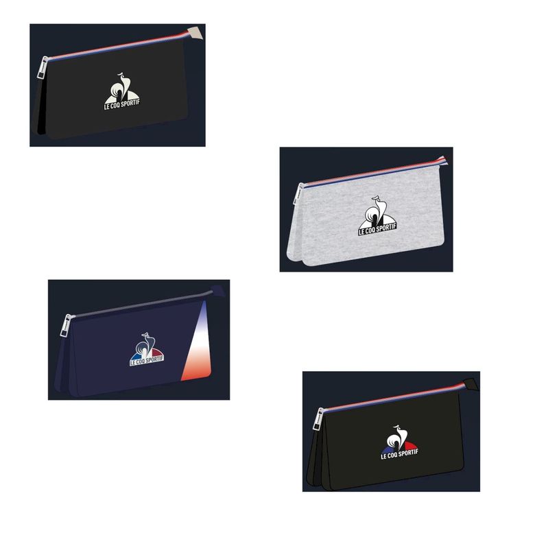 3020120263649-Fourre tout plat - 2 compartiments le coq sportif best of assortis- Hamelin--1