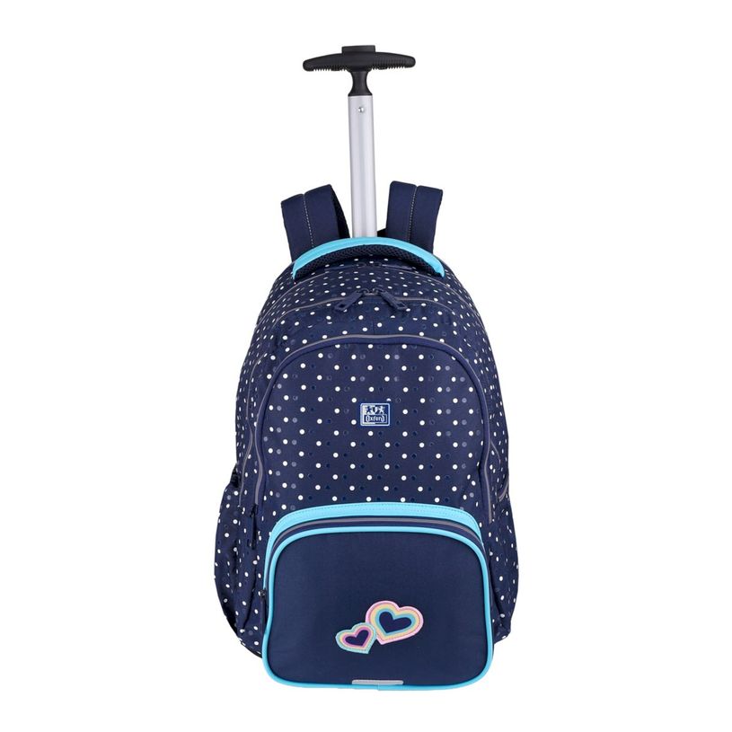 3020120280011-Sac a roulettes oxford dots 3 compartiments - Hamelin--1