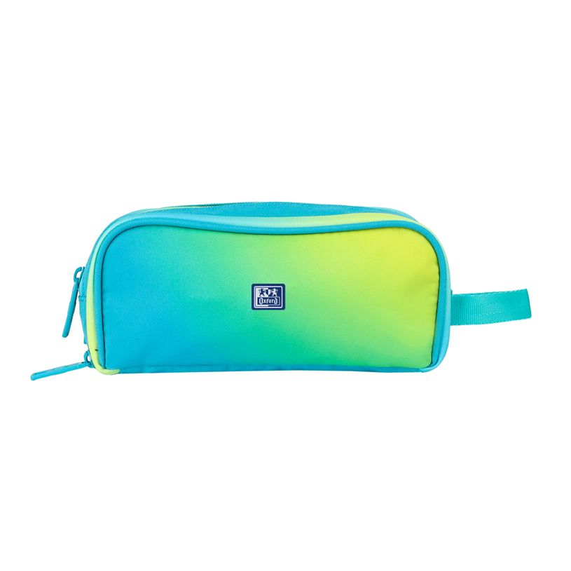 8427291076453-Trousse rectangulaire oxford gradient 3 zipper  electric lime- Hamelin--0