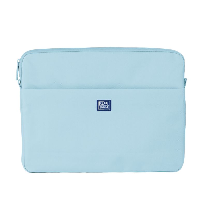 8427291077337-Oxford b - Case pochette ordinateur 14 pouces 35,5x26,5x2,5 - 1 compartiment - Bleu ciel--0