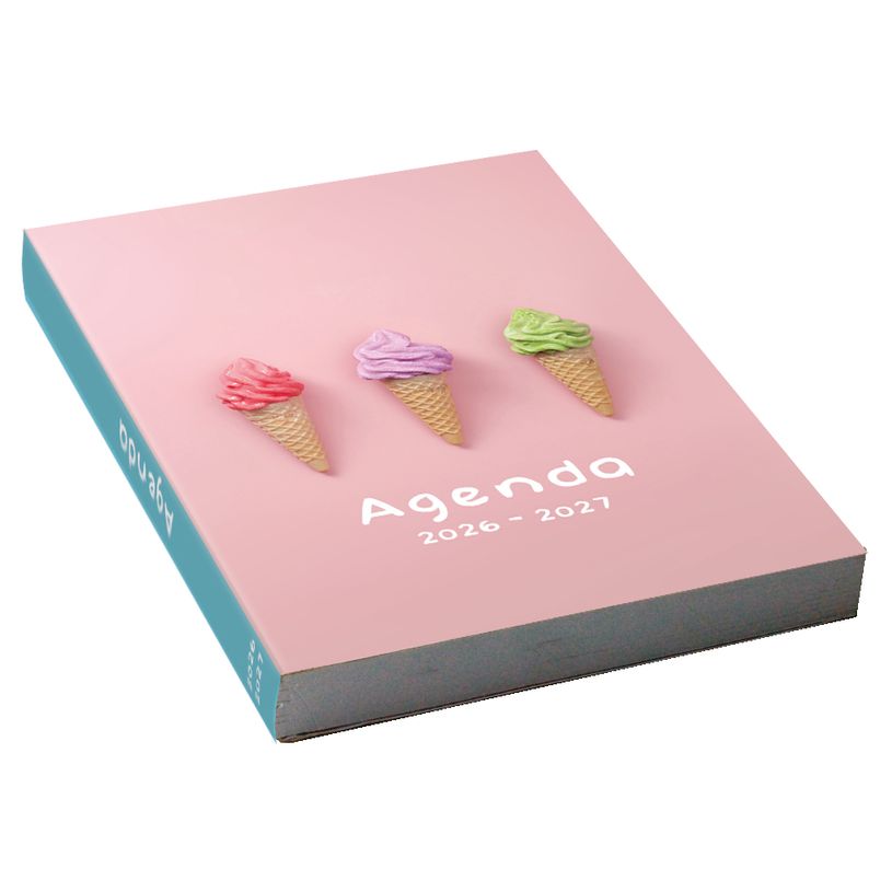 3386177011832-Agenda scolaire journalier 12 x 17 cm - couverture souple - motif gourmandise--0