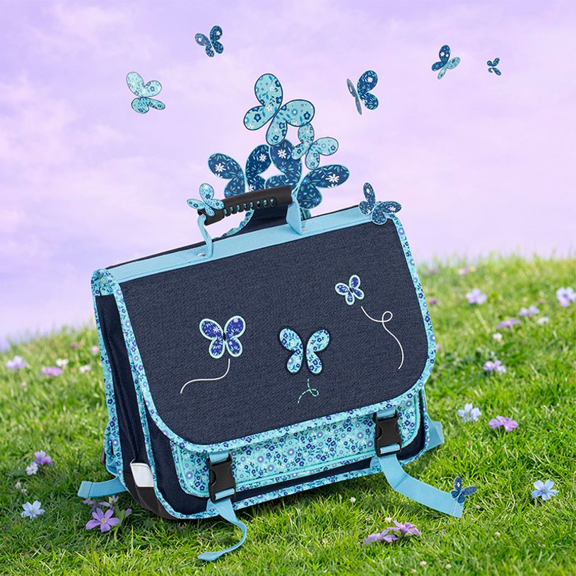 3135253284826-Cartable 38 cm Butterfly - 2 compartiments - Viquel--5