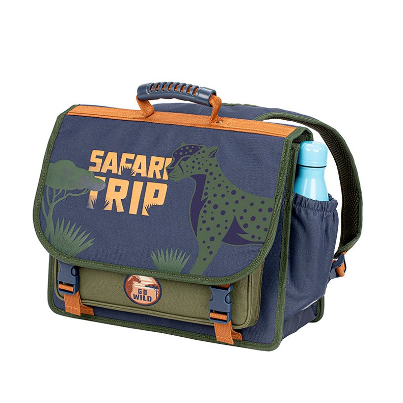 3135253284888-Cartable 38 cm Safari Trip - 2 compartiments - Viquel--3