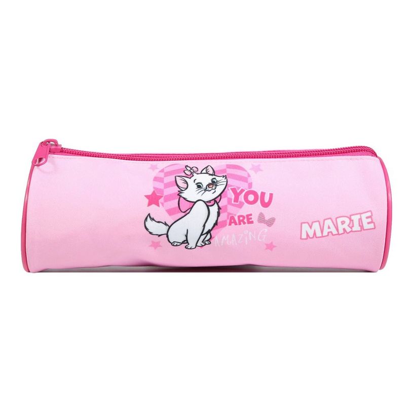 3666311015033-Bagtrotter Marie - Trousse - rond - polyester - rose - Disney The Aristocats-P_405257263_1-0