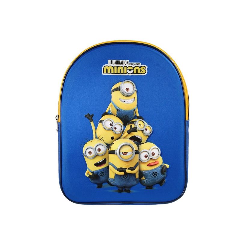 3666311032238-Sac à dos baby 3D Les Minions - 1 compartiment - Bleu - Bagtrotter-P_405257273_1-3