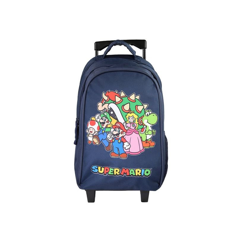 3666311030609-Bagtrotter Super Mario - Sac à dos à roulettes - 2 compartiments -  33x16x45 - bleu mari-P_405257389_1-0