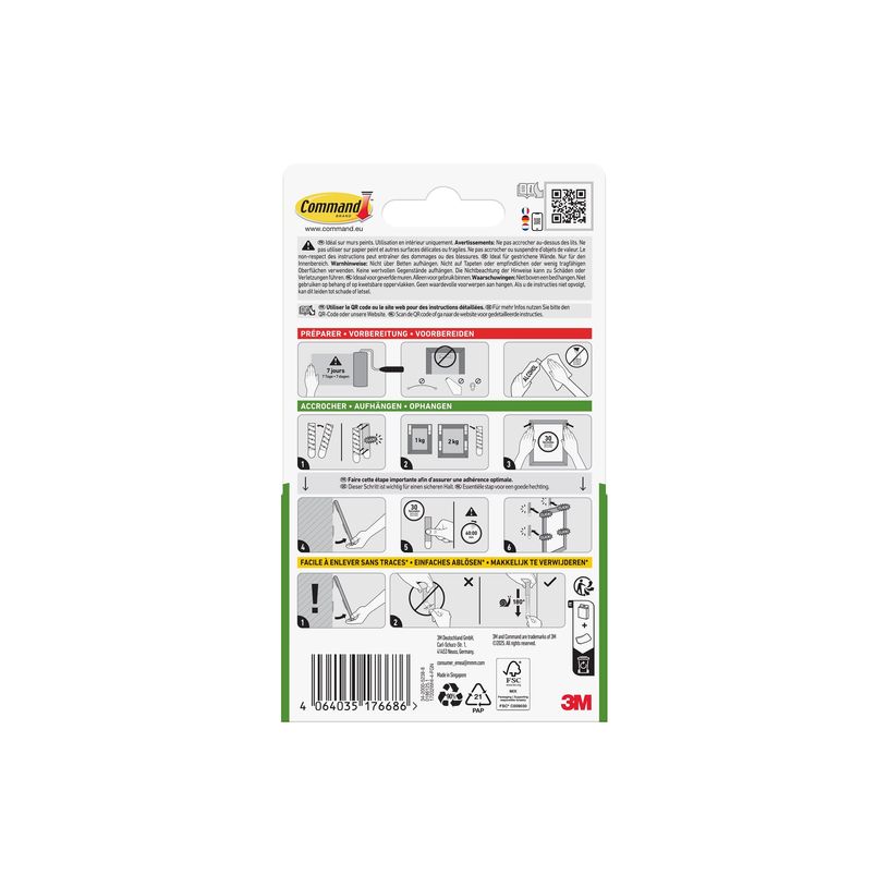 4064035176686-Command - Languettes accroche-tableaux - 4 paires - petit - blanc-P_405257977_3-1