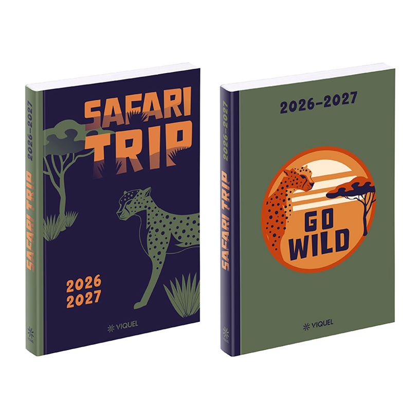 3135257464880-Agenda Safari Trip - 1 jour par page - 12 x 17 cm - Viquel--0