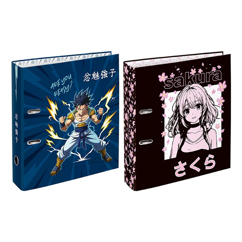3135256015038-Classeur à levier pelliculé MANGA--0
