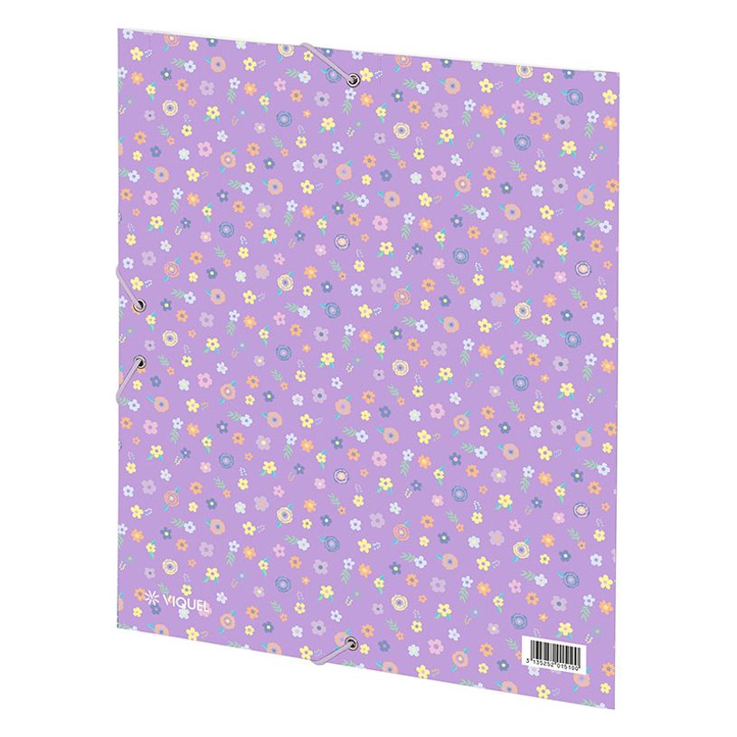 3135252015100-Chemise pelliculée à élastiques 3 rabats A4 FLORAL UNICORN--4