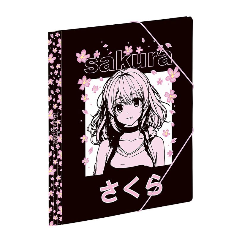 3135252015032-Chemise pelliculée à élastiques 3 rabats A4 MANGA--1