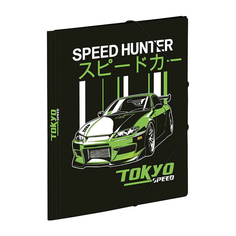 3135252015063-Chemise pelliculée à élastiques 3 rabats A4 TOKYO SPEED--3