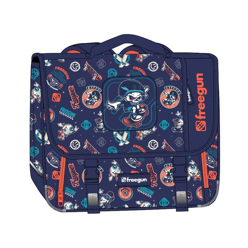 3614002118167-Freegun - Cartable 38cm - Boy Skate--0