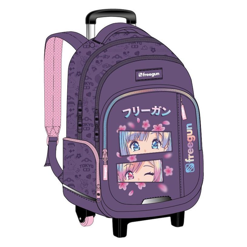 3614002118303-Freegun - Sac A Roulettes - Manga Girl--0