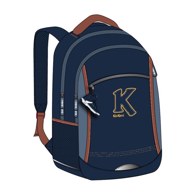 3614002119966-Kickers - Sac A Dos 2 Compartiments - Boy Heritage--0