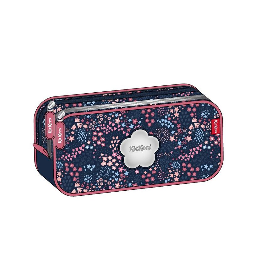 3614002120160-Kickers - Trousse Double Compartiment - Girl Classique--0