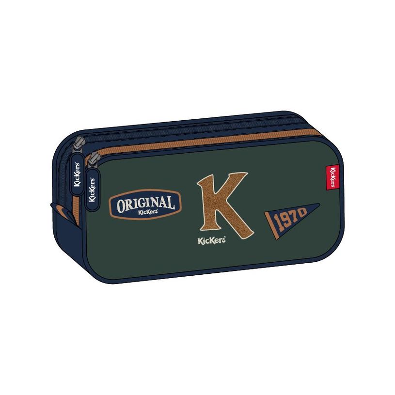 3614002120283-Kickers - Trousse Double Compartiment - Boy Classique--0