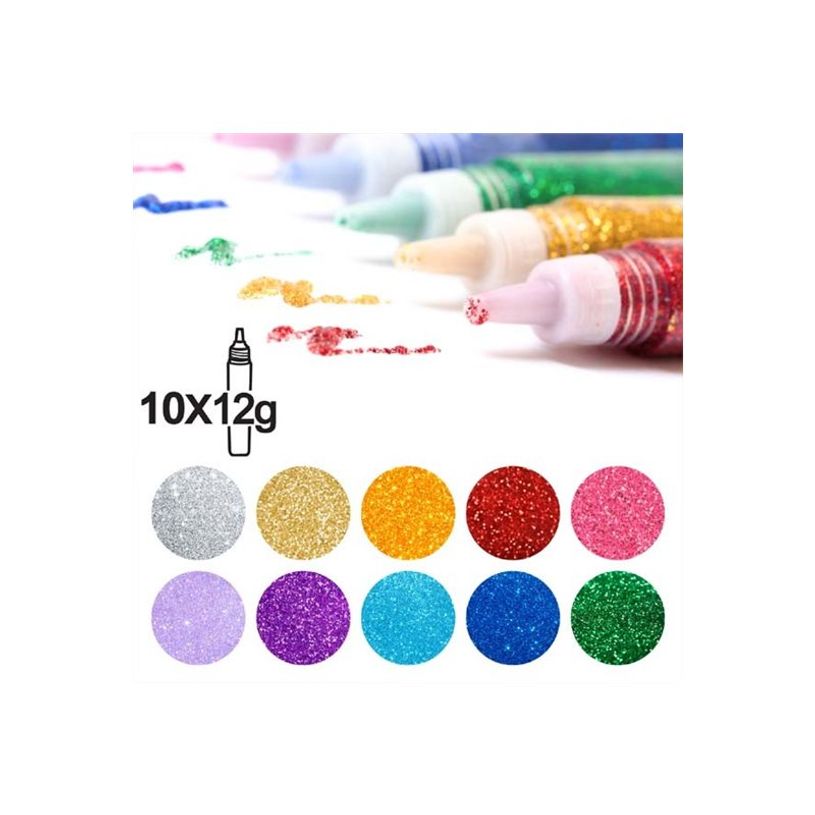 3134725026469-Cléopâtre - 10 Stylos de colle paillette - 12g-P_405258236_3-2