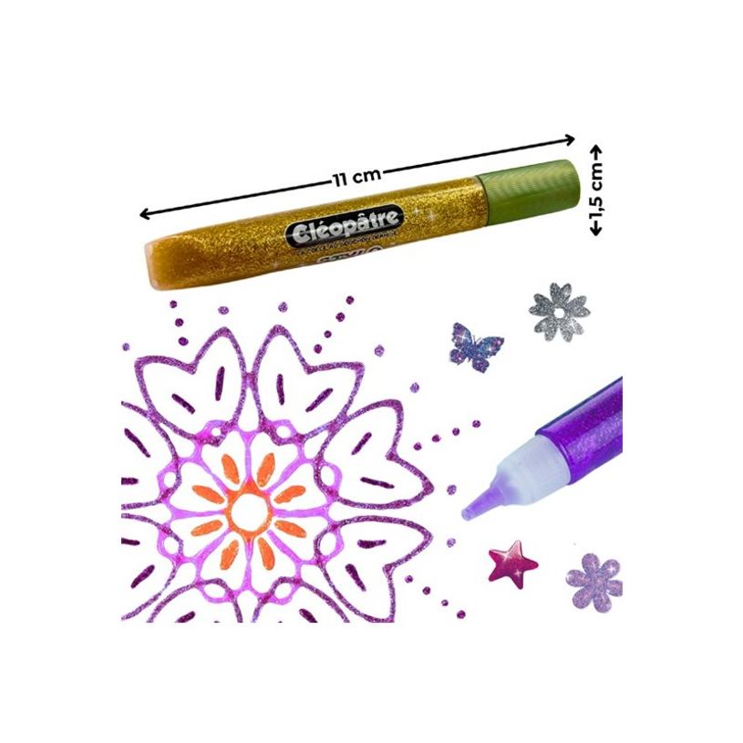 3134725026469-Cléopâtre - 10 Stylos de colle paillette - 12g-P_405258236_4-3