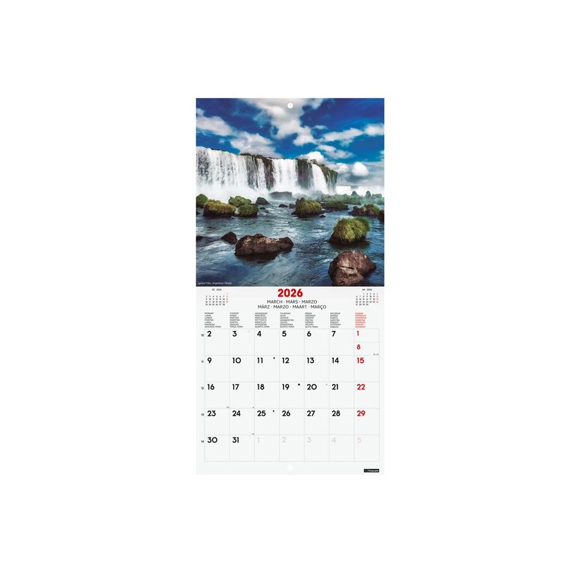 8422952401278-Finocam - Calendario - pared - 2026 - naturaleza asombrosa - un mes vista - 180 x 180 mm --P_405258393_3-0