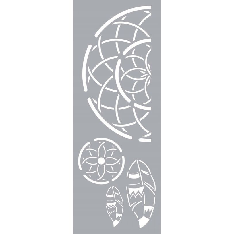 3471052261881-Graine Creative - Pochoir attrape-rêves - déco - 15 x 40 cm--0