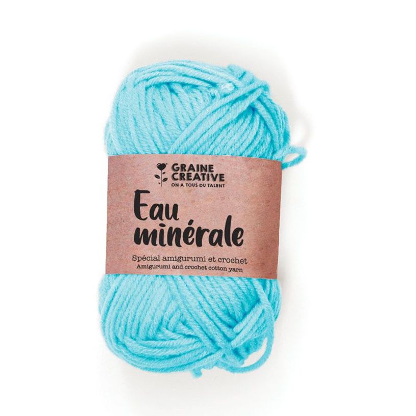 3532434203162-Graine Creative Amigurumi - Fil à tricoter en coton - 55 m - bleu clair--0