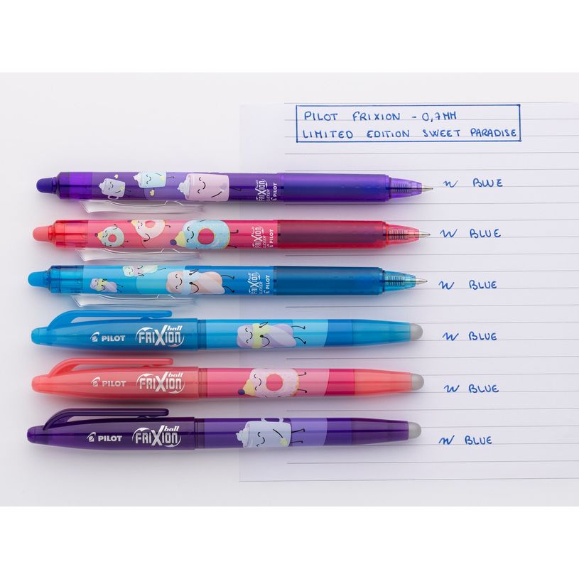 4902505687006-Pilot Frixion Ball SWEET PARADISE corps rose - roller effaçable - 0,7mm - encre bleu--2