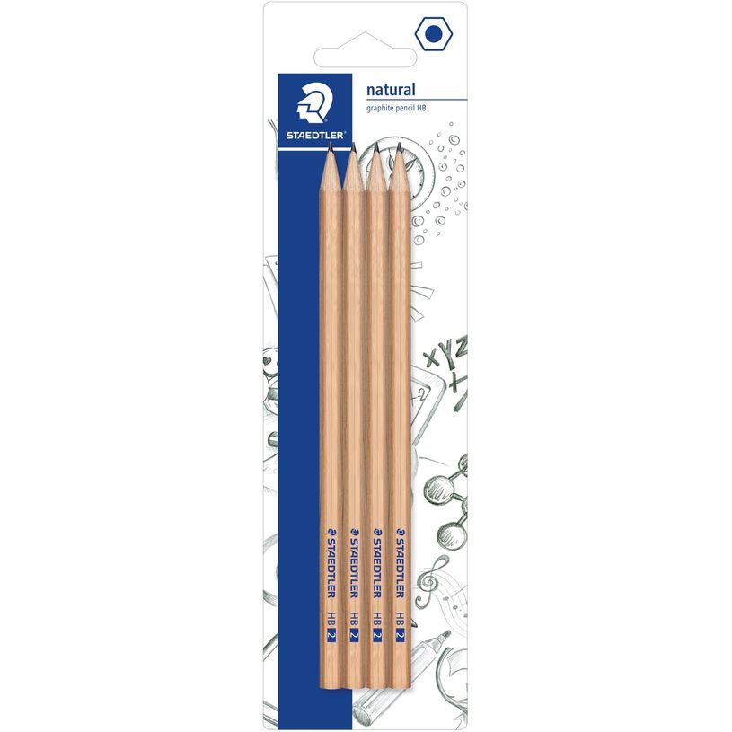 4007817155417-STAEDTLER graphite pencil - 4 crayons - bois naturel--0