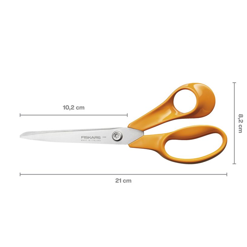 6424002019480-Ciseaux Classic Universel - 21 cm - orange - droitier - Fiskars--4