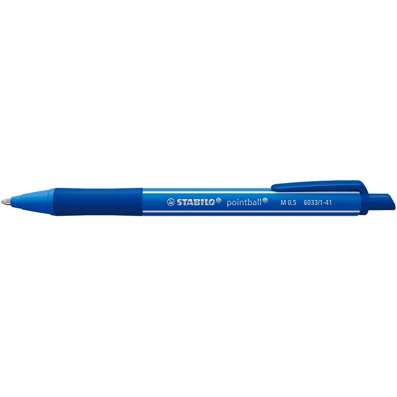 4006381624572-STABILO pointball colorful - Stylo à bille - bleu - 0.5 mm - moyen - rétractable--7