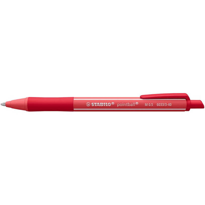 4006381624596-STABILO pointball colorful - Stylo à bille - rouge - 0.5 mm - moyen - rétractable--8