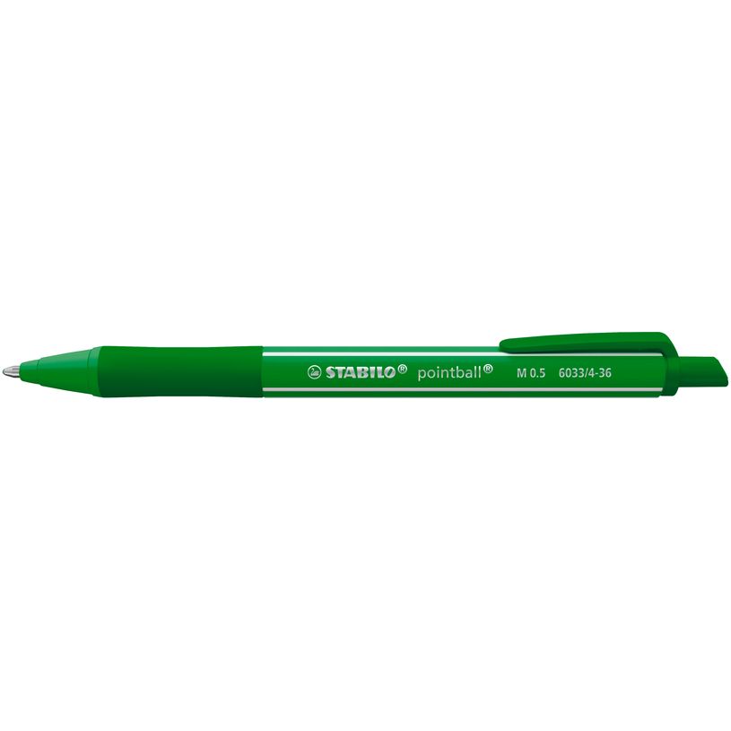 4006381624602-STABILO pointball colorful - Stylo à bille - vert émeraude - 0.5 mm - moyen - rétractable--6