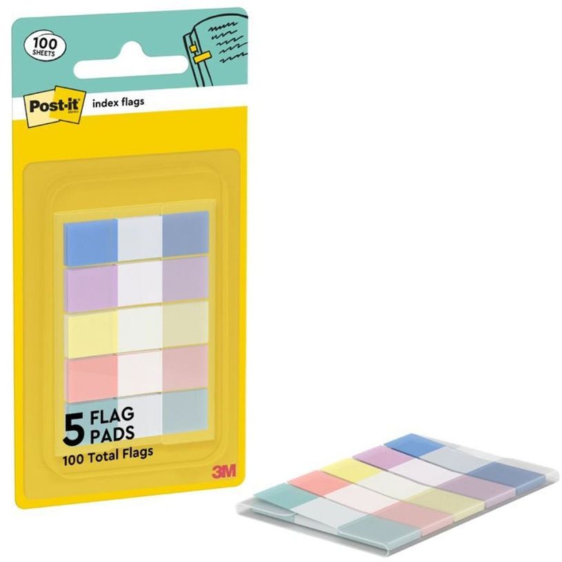 0068060305572-Post-it - Marque-pages  Mini Pastels : 100 feuilles repositionnables--0