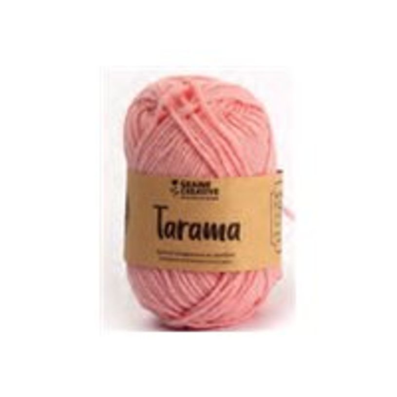 3532434203056-Graine Creative - Fil à tricoter en coton - 55 m - vieux rose-P_405259261_1-0