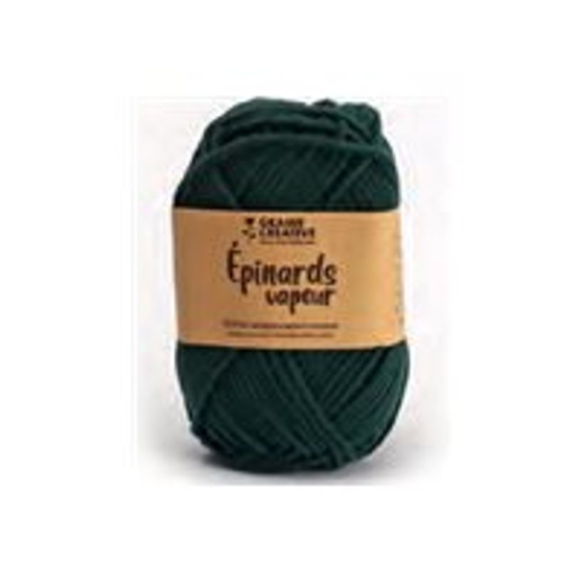 3532434203131-Graine Creative Amigurumi - Fil à tricoter en coton - 55 m - vert forêt-P_405259269_1-0