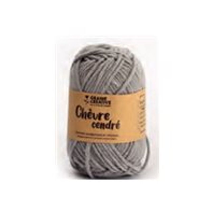 3532434203216-Graine Creative - Fil à tricoter en coton - 55 m - gris clair-P_405259277_1-0