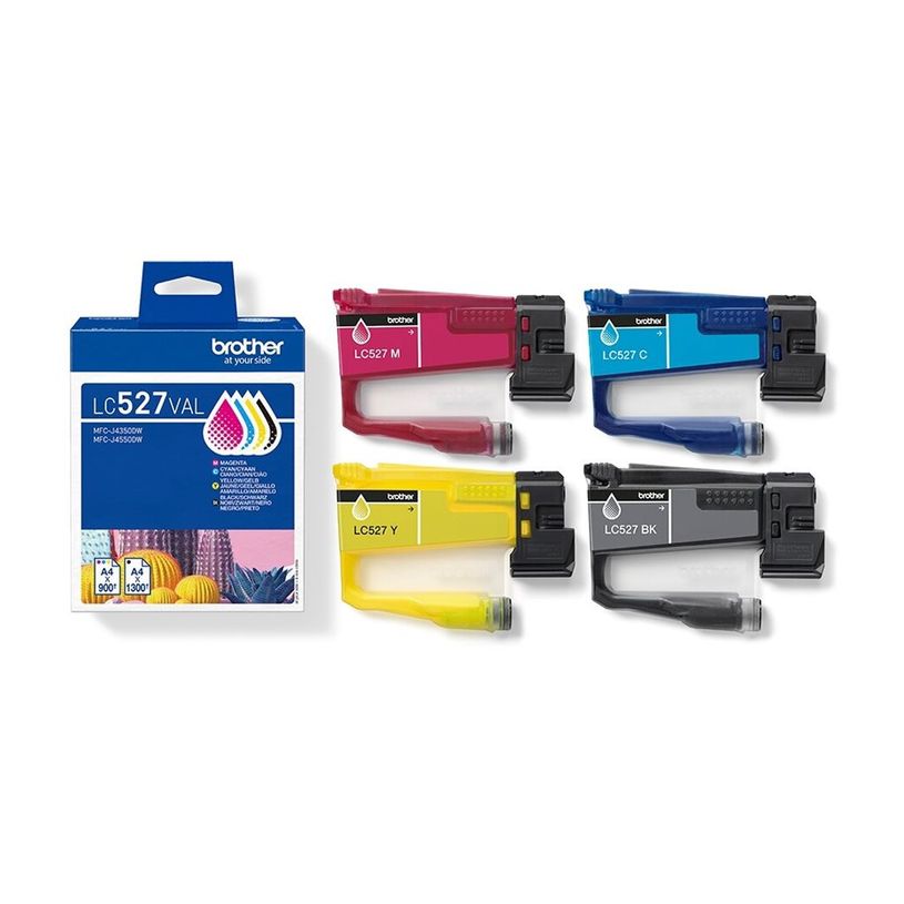 4977766842181-Brother LC527 - Pack de 4 - noir, cyan, magenta, jaune - cartouche d'encre originale-P_405259444_6-6