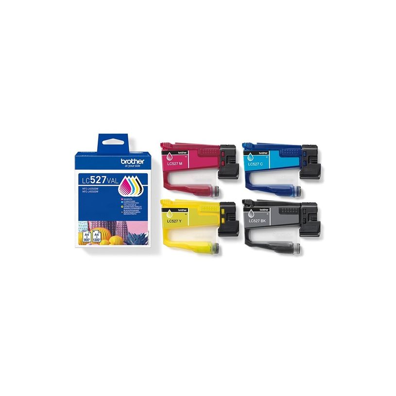 4977766842181-Brother LC527 - Pack de 4 - noir, cyan, magenta, jaune - cartouche d'encre originale-P_405259444_9-10