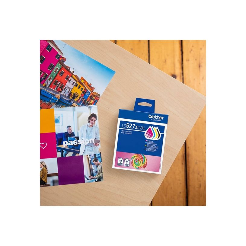 4977766842211-Brother LC527XL - Pack de 4 - noir, cyan, magenta, jaune - cartouche d'encre originale-P_405259449_4-6