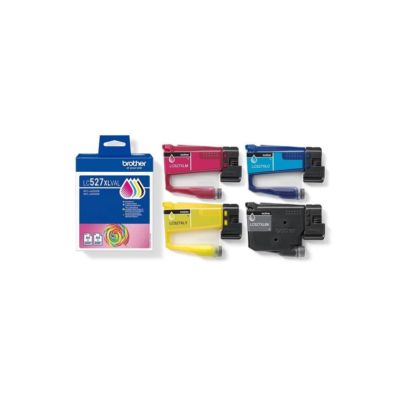 4977766842211-Brother LC527XL - Pack de 4 - noir, cyan, magenta, jaune - cartouche d'encre originale-P_405259449_9-4