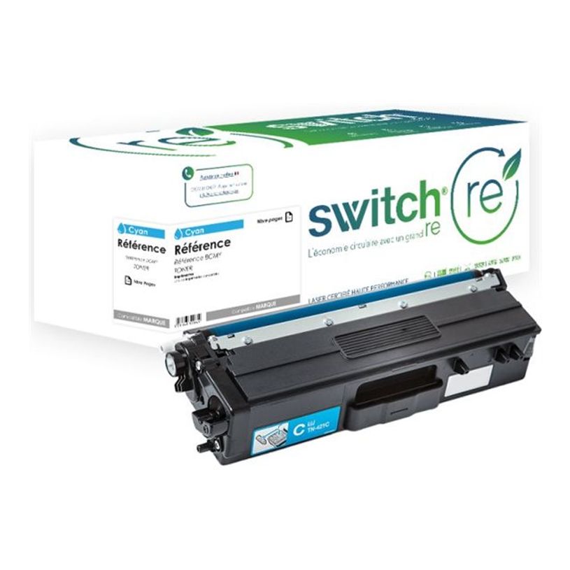 3701645554787-Cartouche laser remanufacturée Brother TN421 - cyan - Switch RE-P_405259616_1-0