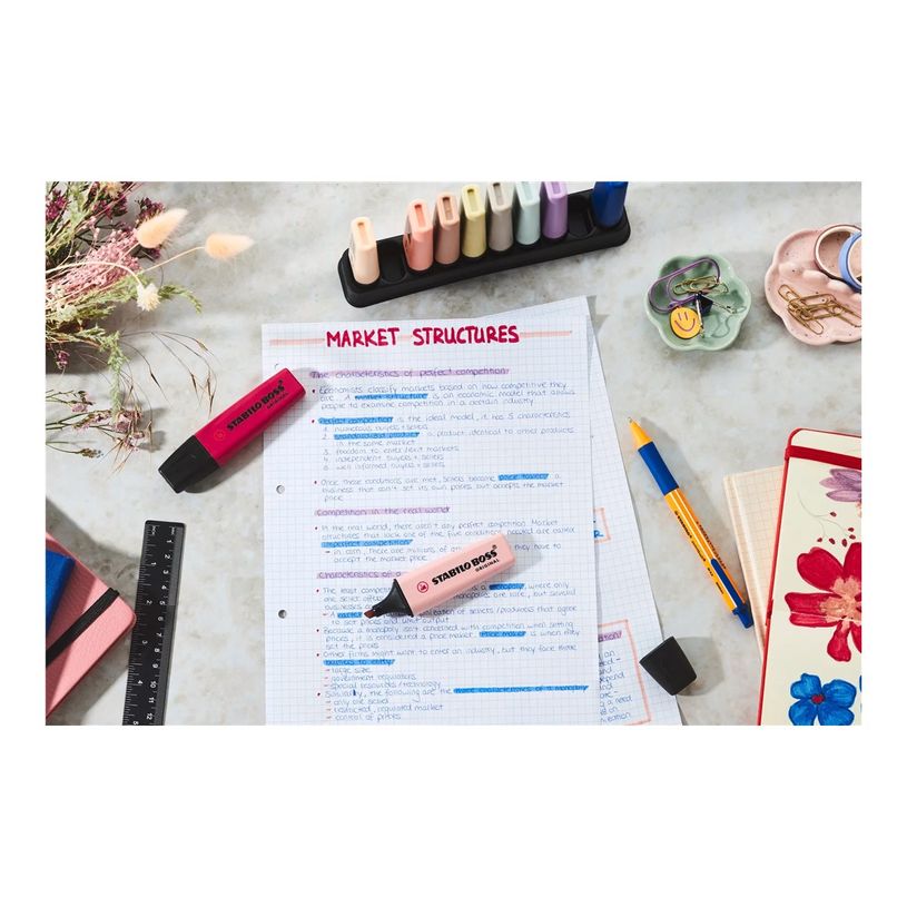 4006381624343-STABILO BOSS ORIGINAL NatureCOLORS Wild Flowers – Surligneur – rouge dahlia-P_405259794_4-1