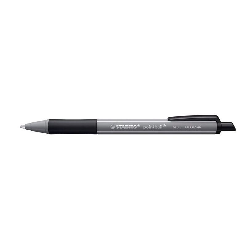 4006381624589-STABILO pointball colorful - Stylo à bille - noir - 0.5 mm - moyen - rétractable-P_405259807_6-4