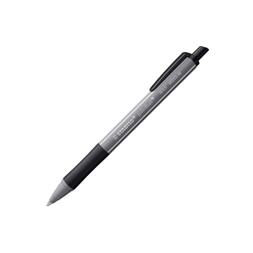 4006381624589-STABILO pointball colorful - Stylo à bille - noir - 0.5 mm - moyen - rétractable-P_405259807_7-6