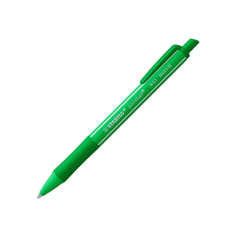 4006381624602-STABILO pointball colorful - Stylo à bille - vert émeraude - 0.5 mm - moyen - rétractab-P_405259809_1-0