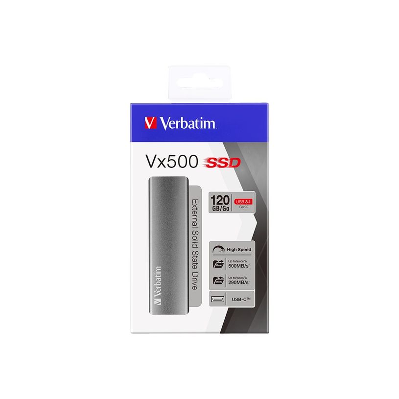 0023942474432-Verbatim Vx500 - Disque dur externe SSD - 480 Go - USB 3.1 Gen 2 (USB-C connecteur) - gris-P_405259919_4-2