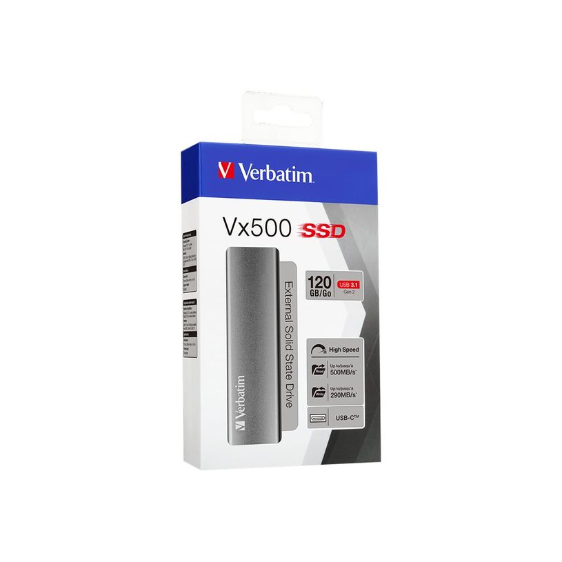 0023942474432-Verbatim Vx500 - Disque dur externe SSD - 480 Go - USB 3.1 Gen 2 (USB-C connecteur) - gris-P_405259919_5-3