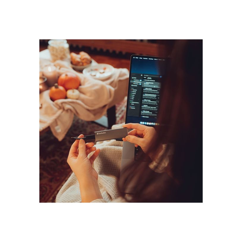 0023942474449-Verbatim Vx500 - Disque dur externe SSD - 1 To - USB 3.2 Gen 2 (USB-C connecteur) - gris s-P_405259920_7-3