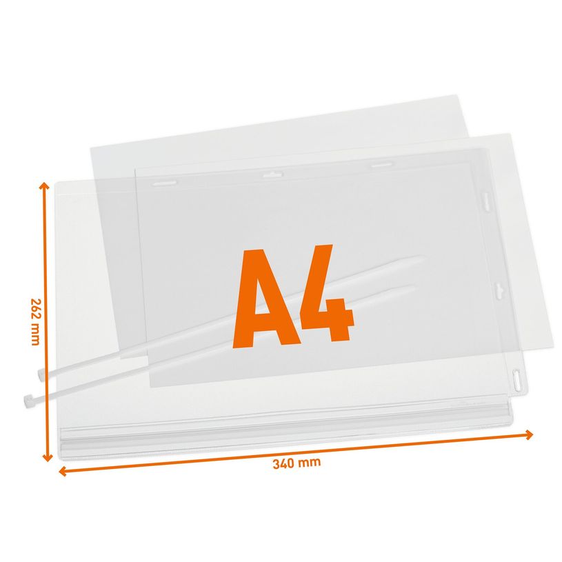 4005546743318-Durable - Pochette d'affichage étanche A4 - fixation avec serre-câble - sachet de 1 pièce--2